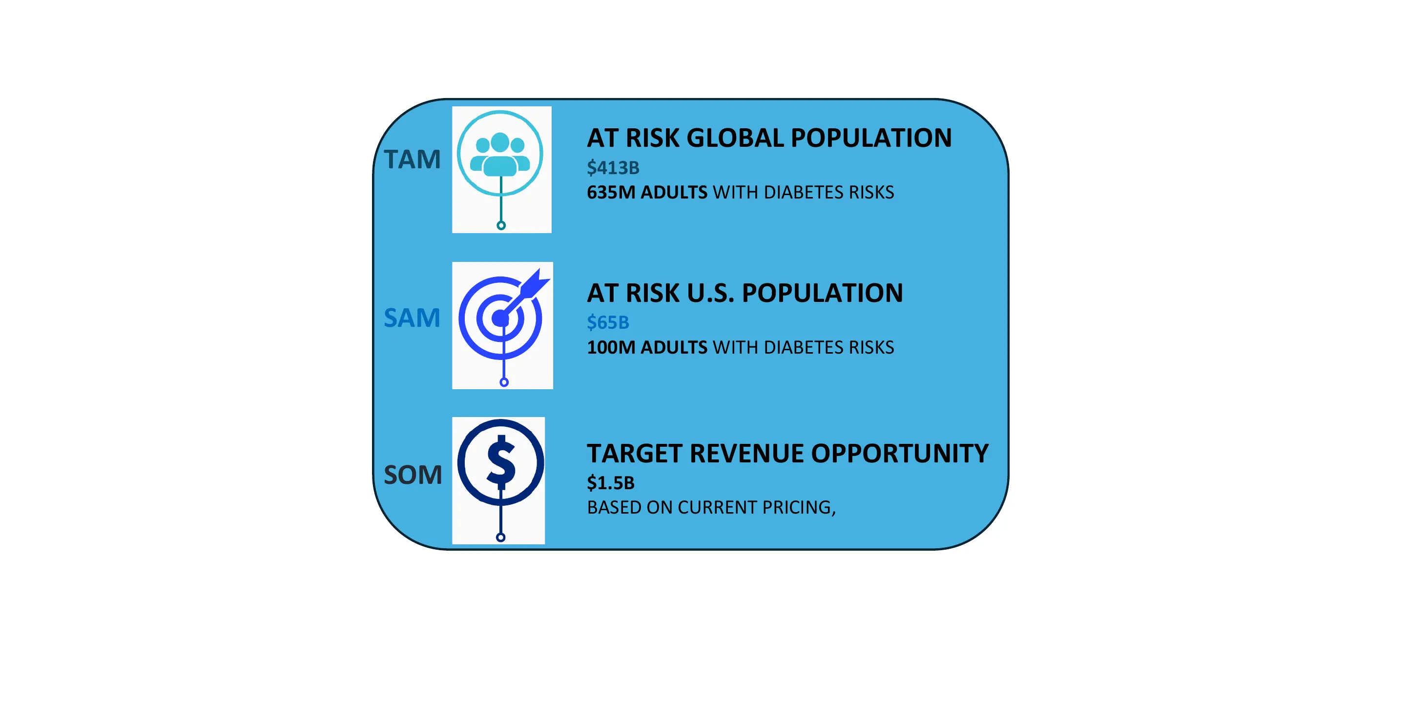 NeuTigers total, serviceable and target market opportunity overview